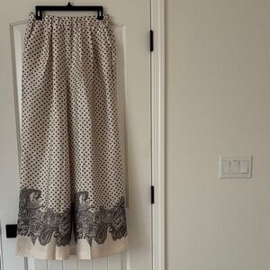 MANGO Polka Dot Wide-Leg Pants